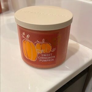 Bath & Body Works Sweet Cinnamon Pumpkin Candle - Orange